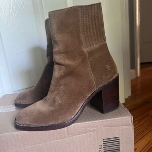 Frye Brown Heeled Boots